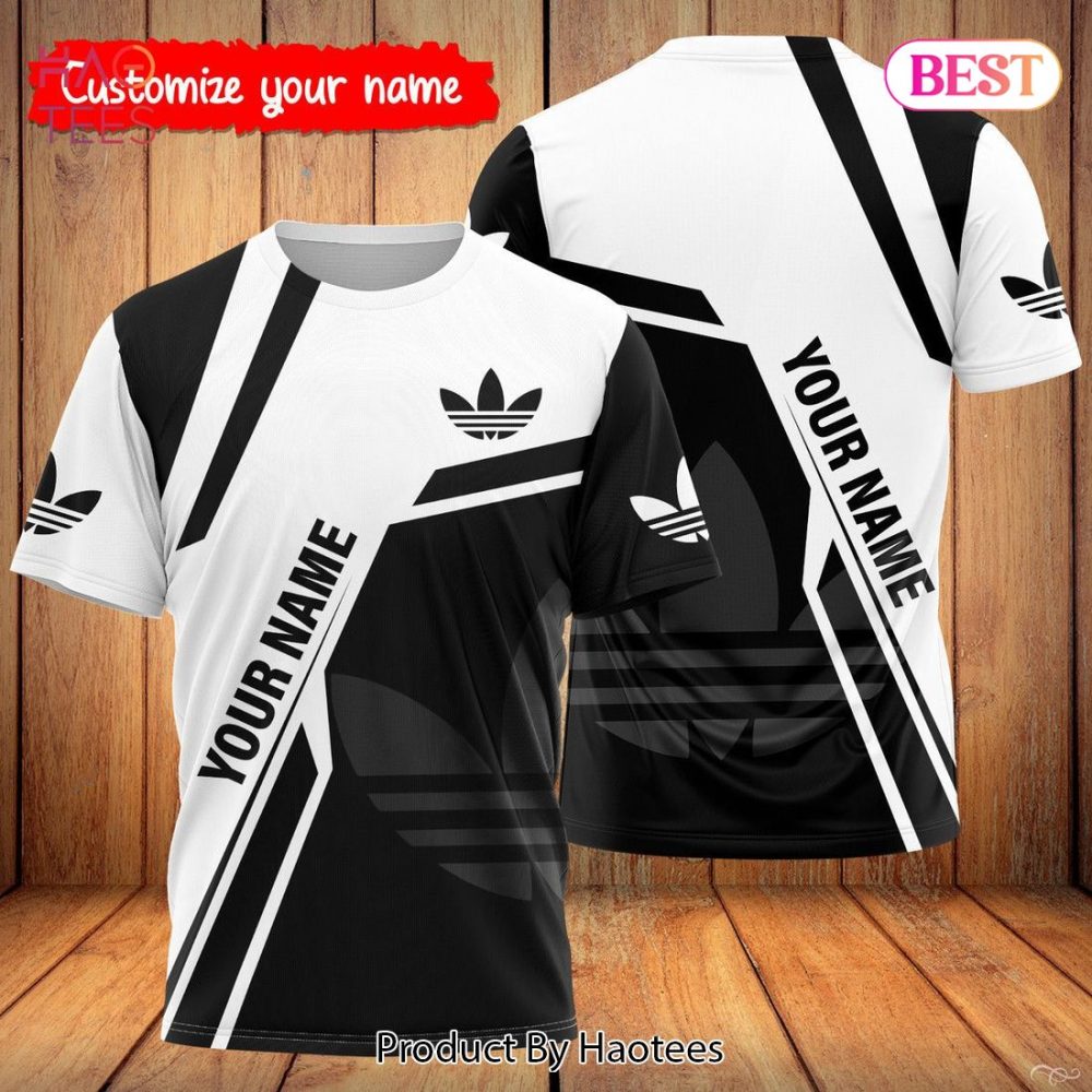 Adidas Customize Name 3D T-Shirt Brand Limited Edition
