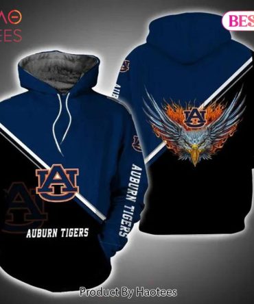 Auburn Tigers Fire Eagle 3D Hoodie Ncaa Basketball Gifts