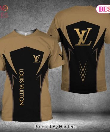 Louis Vuitton Brown Mix Black 3D T-Shirt Limited Edition