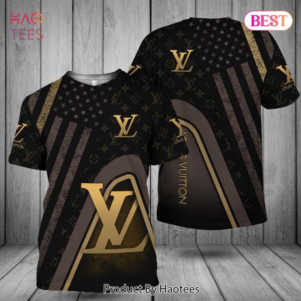 Louis Vuitton Combination Textures 3D T-Shirt Limited Edition