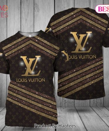 Louis Vuitton Glitter Plaid 3D T-Shirt