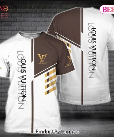 Louis Vuitton Brand White Mix Brown Color 3D T-Shirt Limited Edition