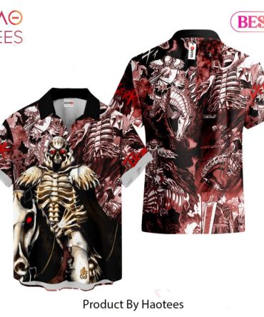 The Skull Knight Hawaiian Shirts Berserk Custom Anime Clothes For Men Women Hot Trend 2023