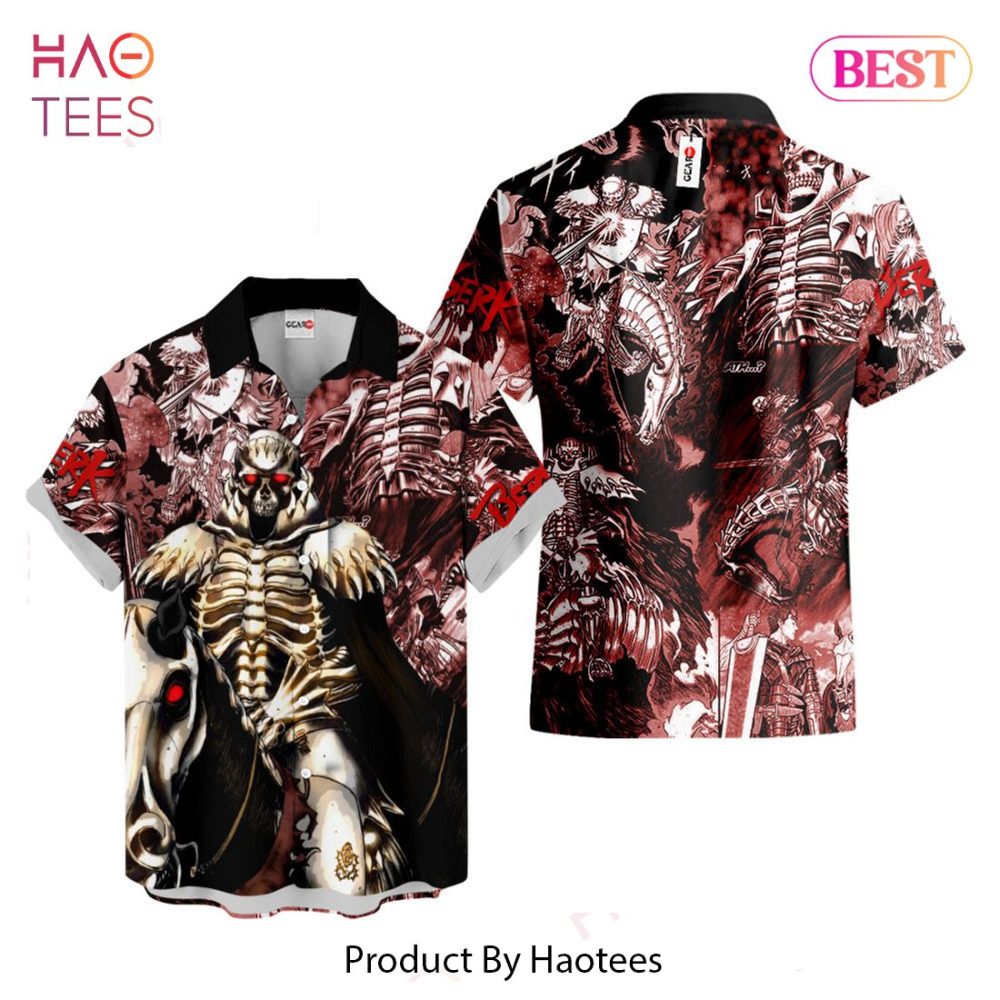 The Skull Knight Hawaiian Shirts Berserk Custom Anime Clothes For Men Women