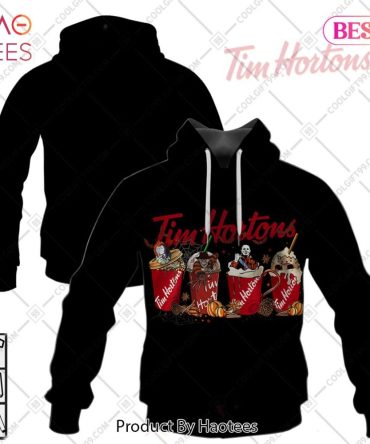Tim Hortons Horror Movie Black Hoodie, T-Shirt, Zip Hoodie, Sweatshirt