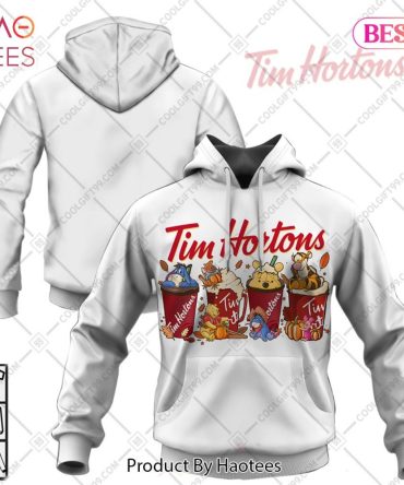 Tim Hortons Pooh And Friends White Hoodie, T-Shirt, Zip Hoodie, Sweatshirt