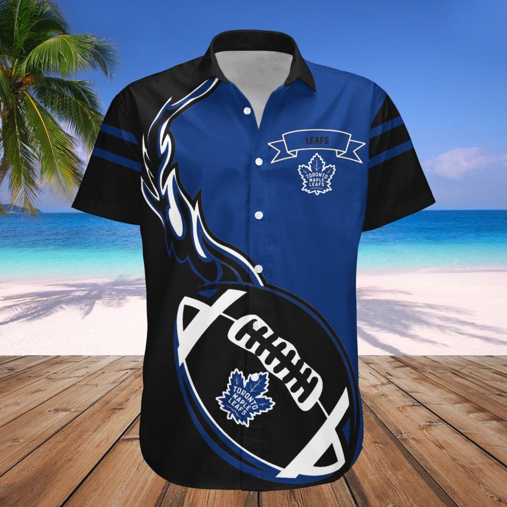 Toronto Maple Leafs Hawaii Shirt Flame Ball Nhl