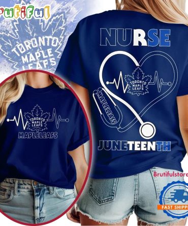 Toronto Maple Leafs Nhl Nurse Appreciation Juneteenth Unisex 3D Shirt