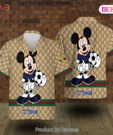 Tottenham Gucci Mickey Hawaiian Shirt