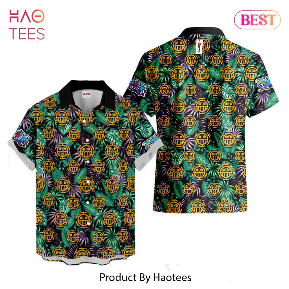 Trafalgar D Law Symbol Hawaiian Shirts Custom Anime Merch Clothes For Men Women