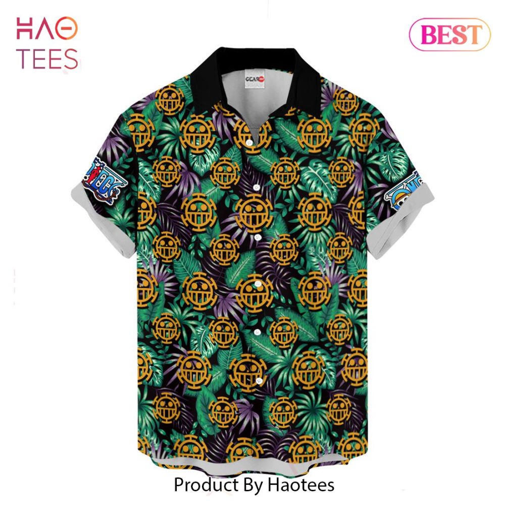 Trafalgar D Law Symbol Hawaiian Shirts Custom Anime Merch Clothes For Men Women - Image 2