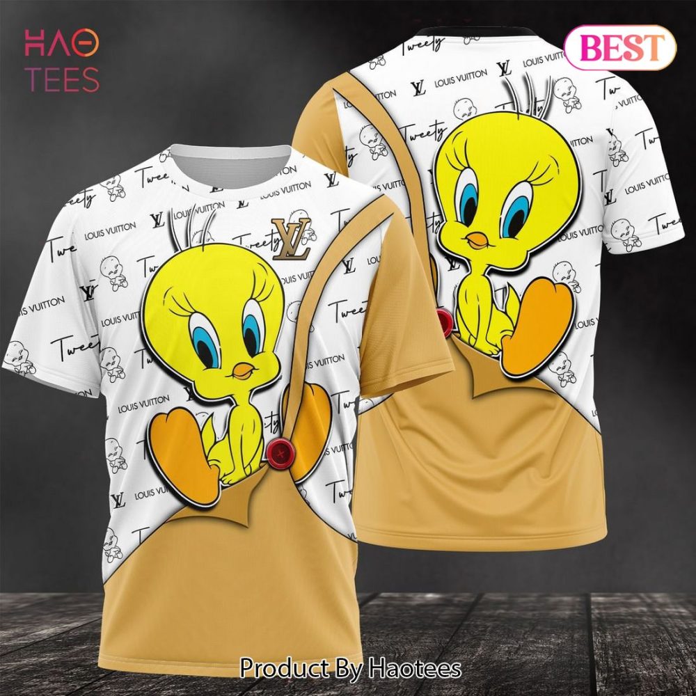 Tweety Louis Vuitton Brand 3D T-Shirt