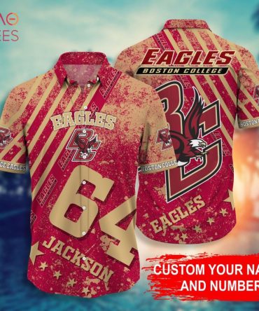 Boston College Eagles Personalized Hawaiian Shirt