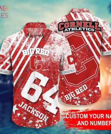 Cornell Big Red Personalized Hawaiian Shirt