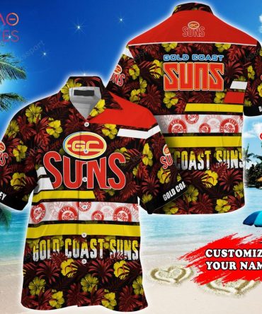 Gold Coast Suns Afl-Custom Super Hawaiian Shirt Summer