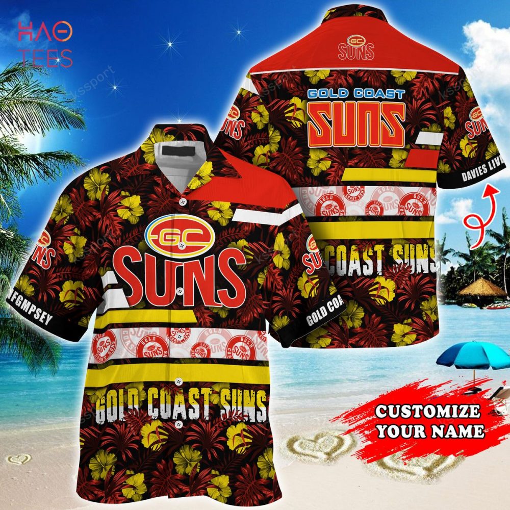 Gold Coast Suns Afl-Custom Super Hawaiian Shirt Summer