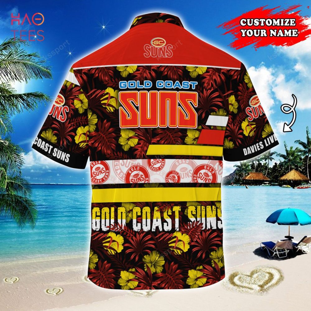 Gold Coast Suns Afl-Custom Super Hawaiian Shirt Summer - Image 2
