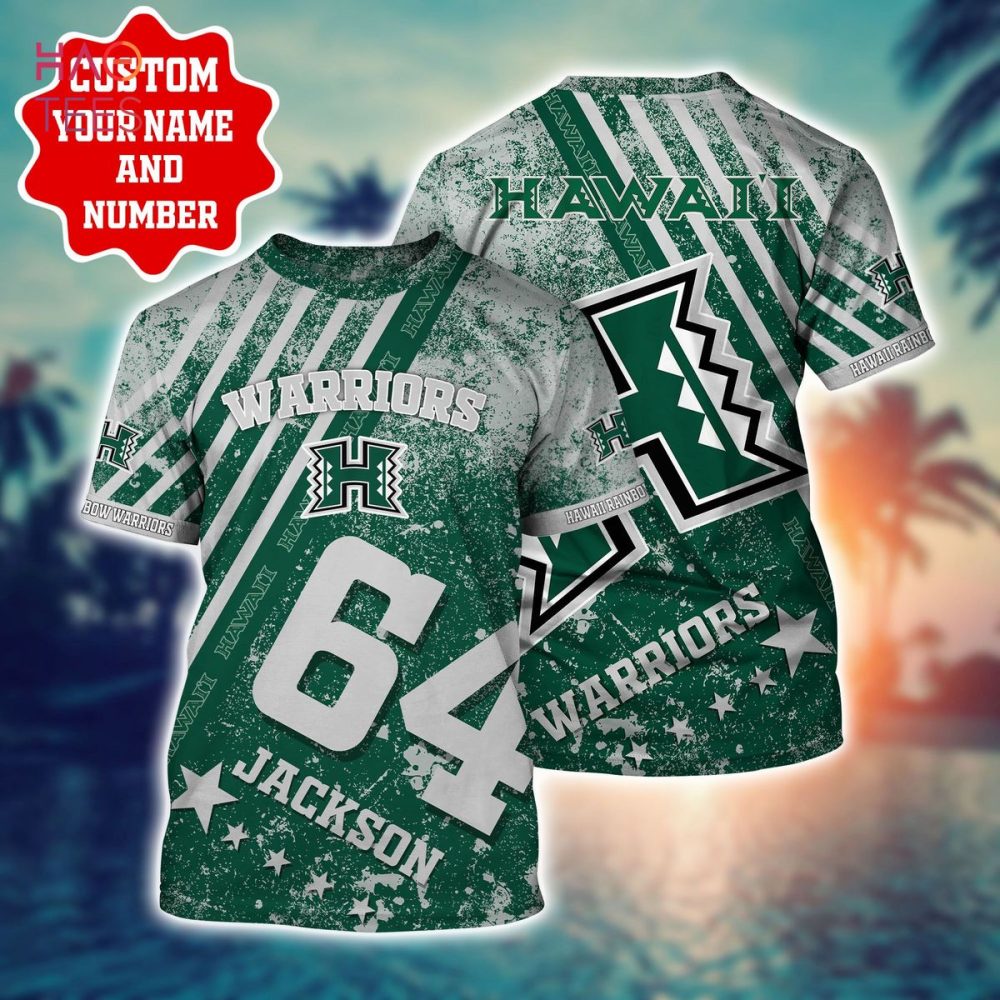 Hawaii Rainbow Warriors Personalized Hawaiian Shirt - Image 2