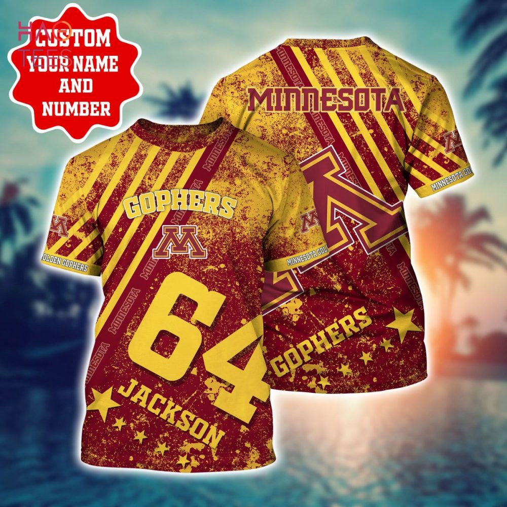 Minnesota Golden Gophers Personalized Hawaiian Shirt - Image 2
