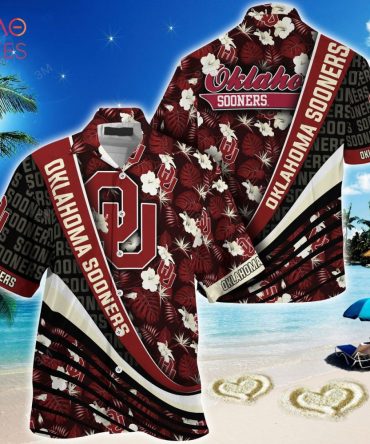 Oklahoma Sooners Summer Hawaiian Shirt, With Tropical Flower Pattern For Fans