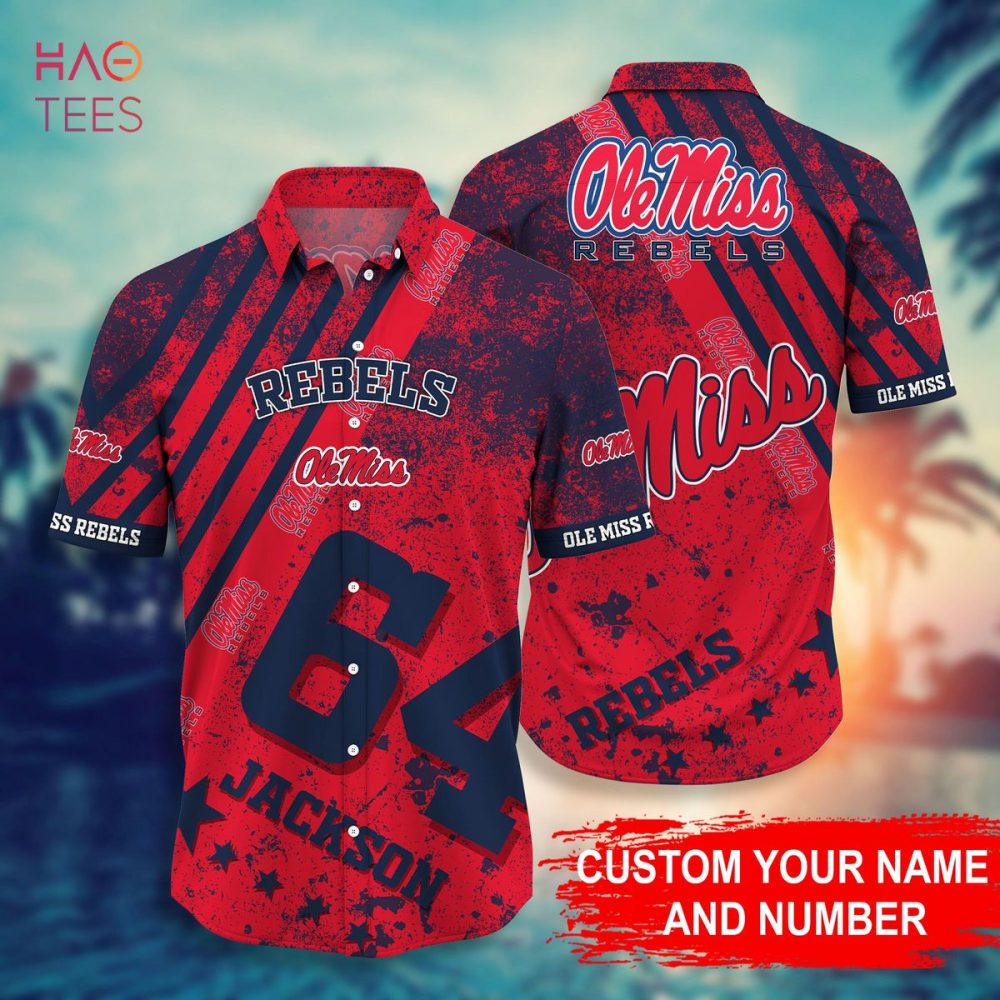 Ole Miss Rebels Personalized Hawaiian Shirt