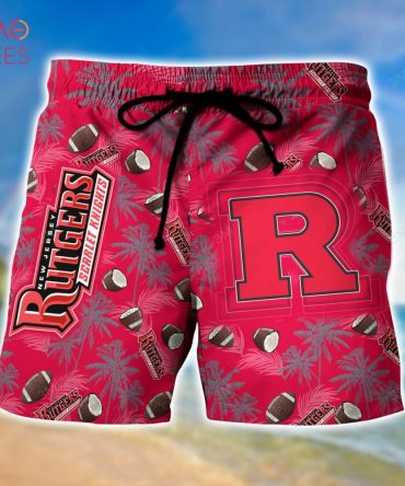 Rutgers Scarlet Knights Hawaiian Short, New Gift For Summer