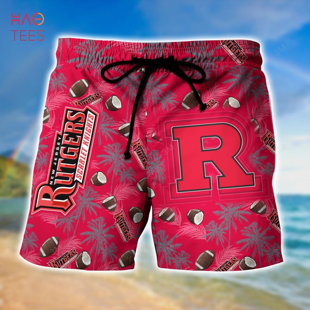 Rutgers Scarlet Knights Hawaiian Short, New Gift For Summer