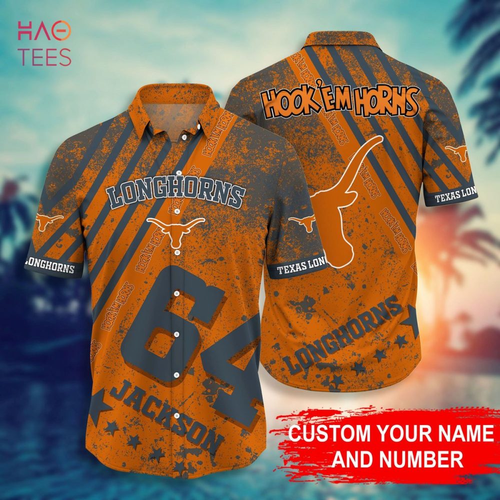 Texas Longhorns Personalized Hawaiian Shirt