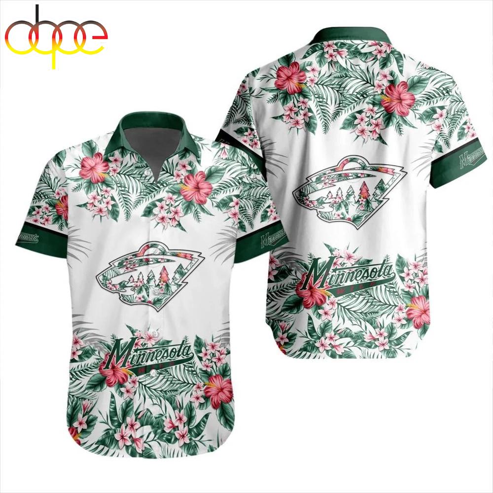 Tropical Bloom Minnesota Wild Summer Hawaiian Shirt