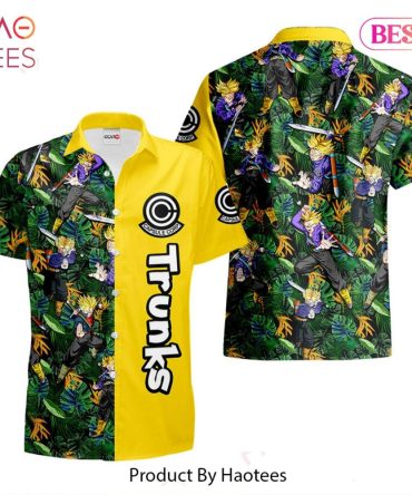 Trunks Super Saiyan Hawaiian Shirts Custom Anime Merch Clothes For Men Women