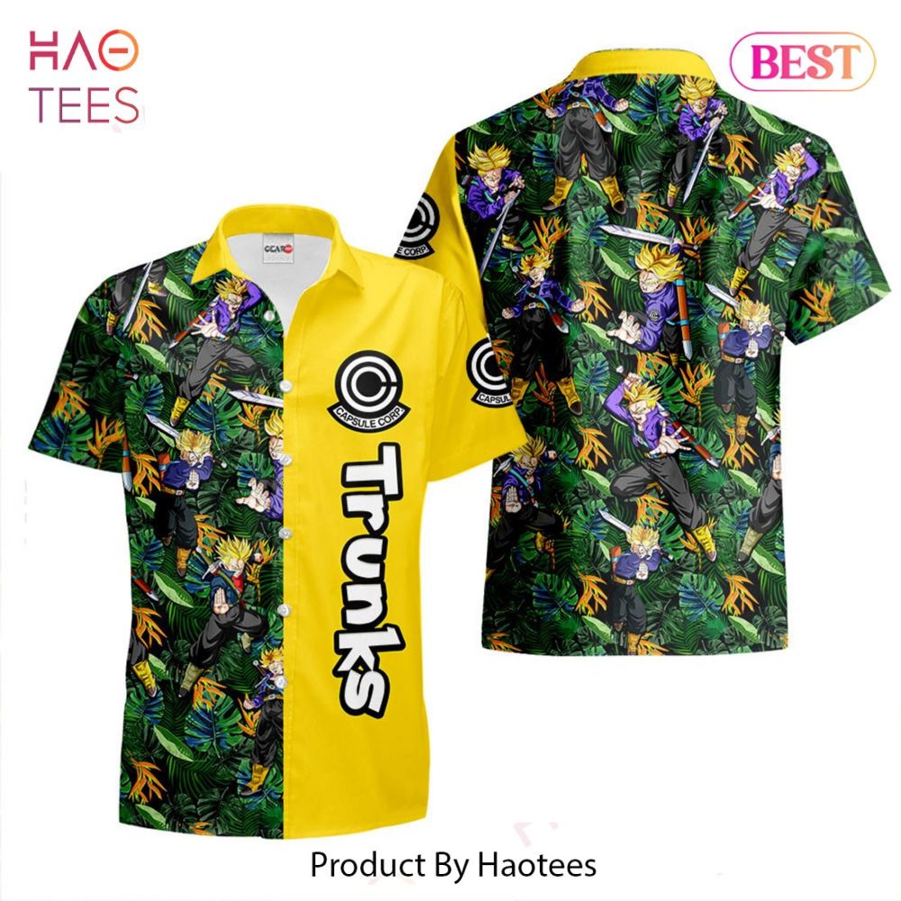 Trunks Super Saiyan Hawaiian Shirts Custom Anime Merch Clothes For Men Women