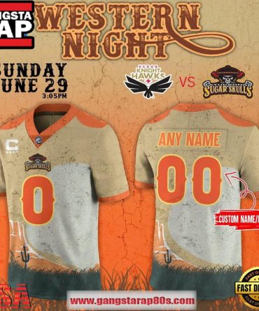 Tucson Sugar Skulls 2025 Western Night Limited Edition Custom Football Jersey