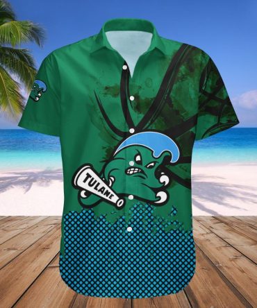 Tulane Green Wave Hawaii Shirt Basketball Net Grunge Pattern – Ncaa