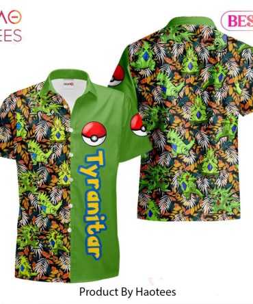 Tyranitar Hawaiian Shirts Custom Anime Merch Clothes For Men Women Hot Trend 2023