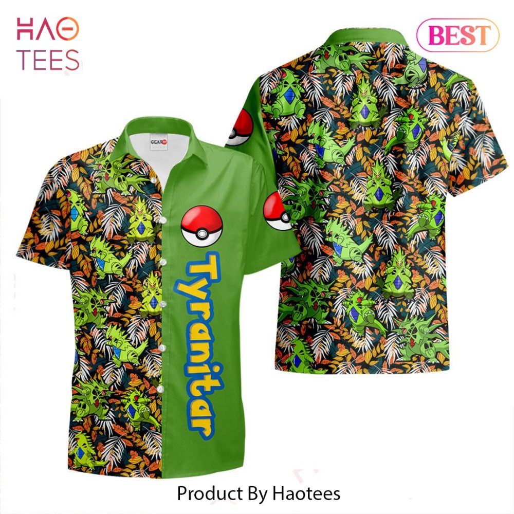 Tyranitar Hawaiian Shirts Custom Anime Merch Clothes For Men Women Hot Trend 2023