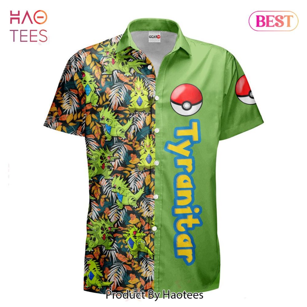Tyranitar Hawaiian Shirts Custom Anime Merch Clothes For Men Women Hot Trend 2023 - Image 2