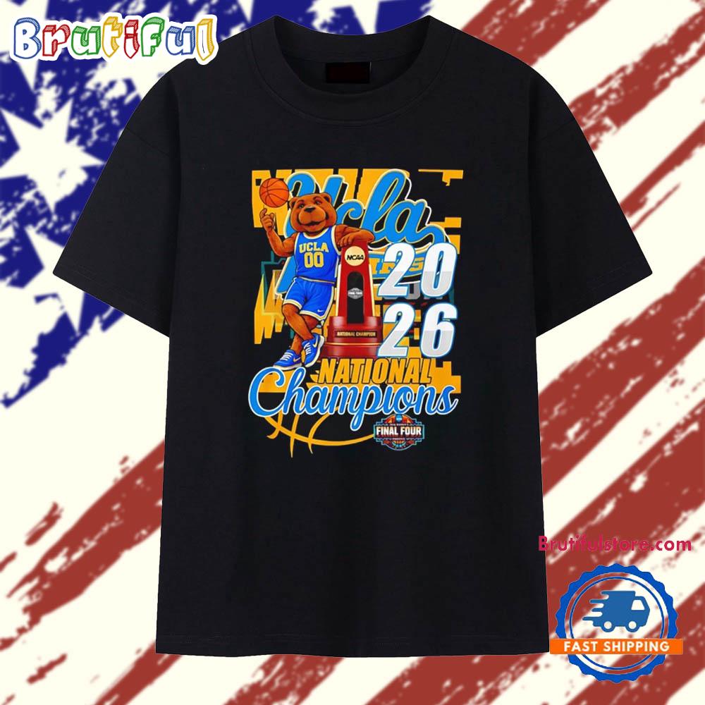Ucla Bruins 2026 National Champions Mascot Trophy T Shirt