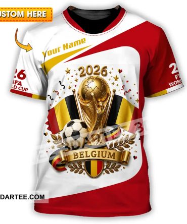 Unisex Shirt Hoodie - Custom Belgium World Cup 2026 Shirt Hoodie