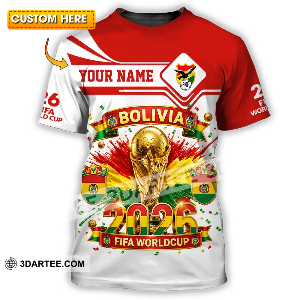 Unisex Shirt - Custom Bolivia World Cup 2026 Shirt