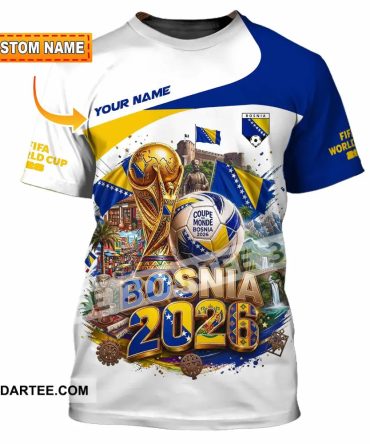 Unisex Shirt - Custom Bosnia World Cup 2026 Shirt