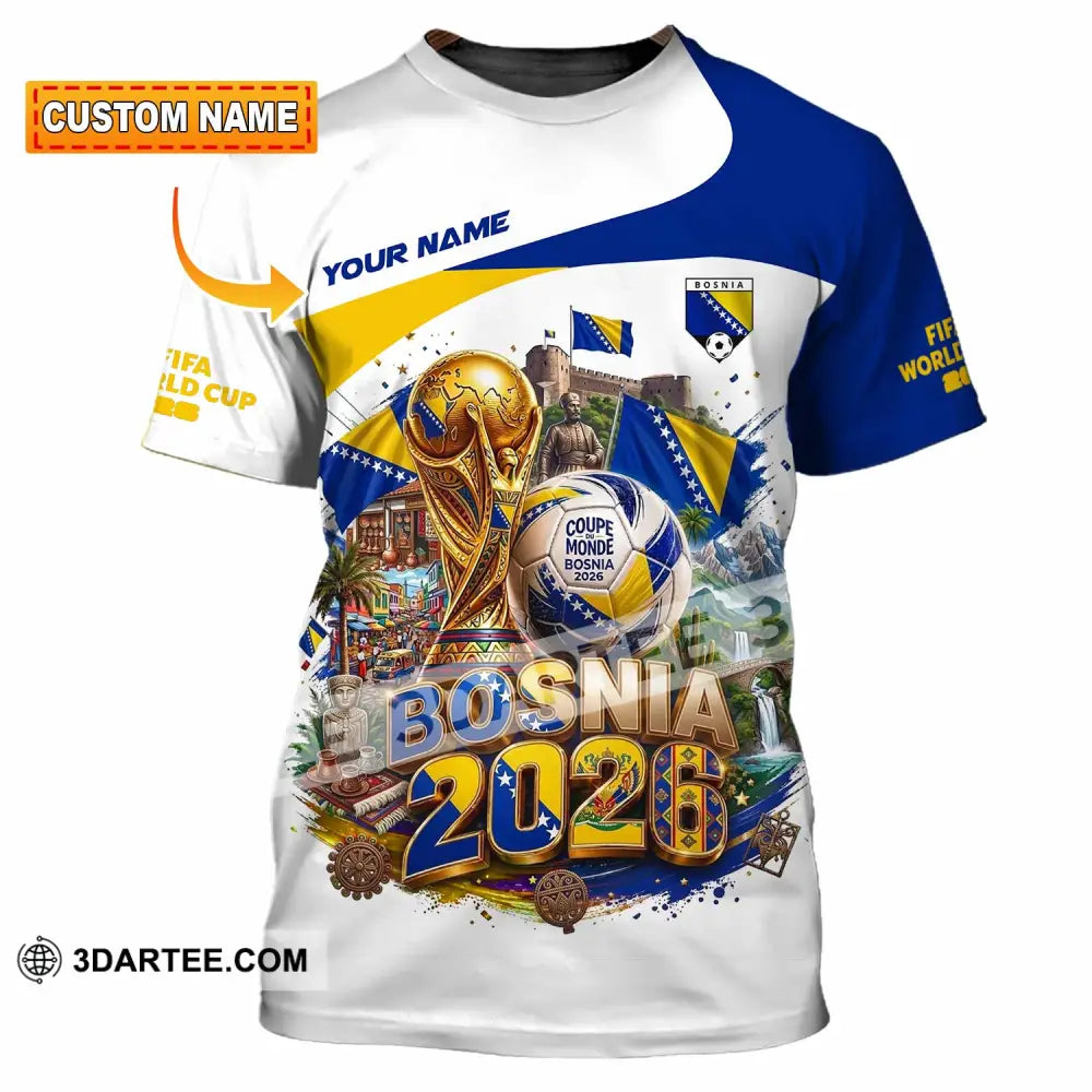 Unisex Shirt - Custom Bosnia World Cup 2026 Shirt