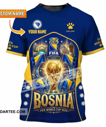 Unisex Shirt - Custom Bosnia World Cup 2026 Shirt