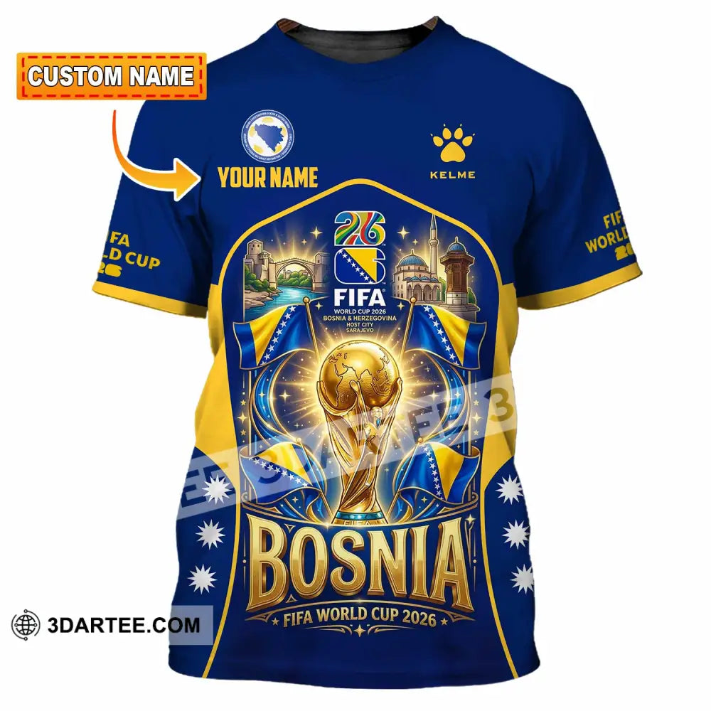 Unisex Shirt - Custom Bosnia World Cup 2026 Shirt