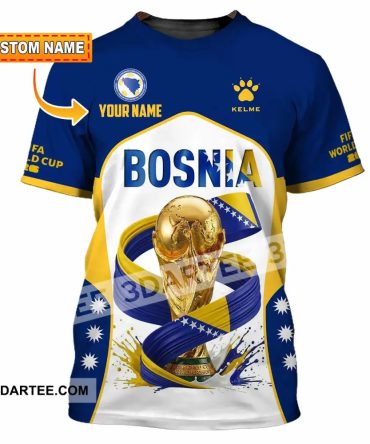 Unisex Shirt - Custom Bosnia World Cup 2026 Shirt