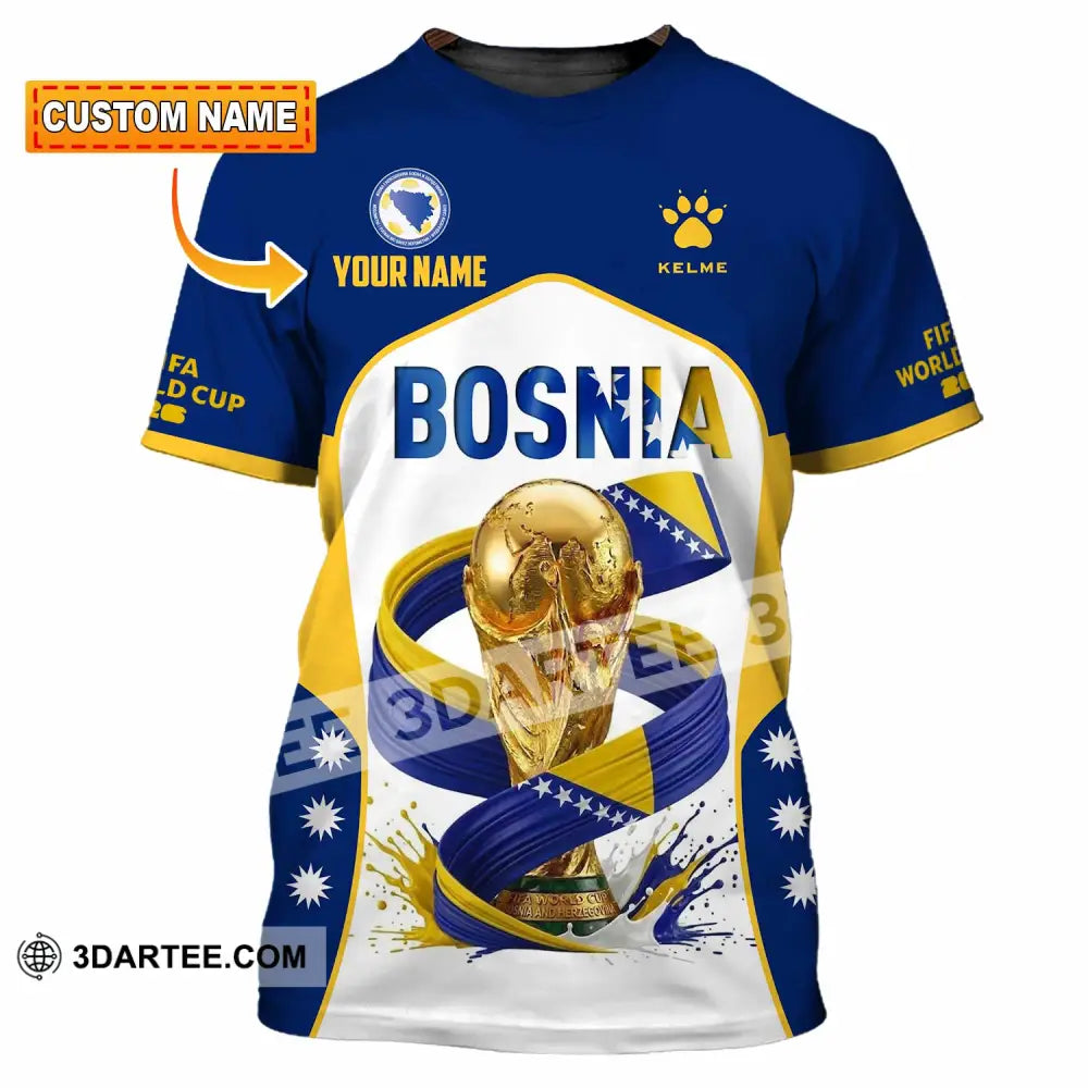 Unisex Shirt - Custom Bosnia World Cup 2026 Shirt