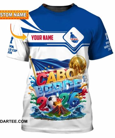 Unisex Shirt Hoodie - Custom Cabo Verde World Cup 2026 Shirt Hoodie