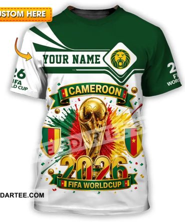 Unisex Shirt Hoodie - Custom Cameroon World Cup 2026 Shirt Hoodie
