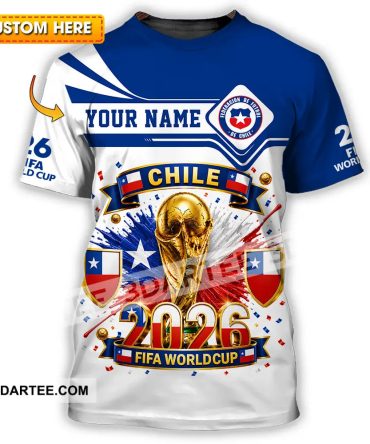 Unisex Shirt Hoodie - Custom Chile World Cup 2026 Shirt Hoodie