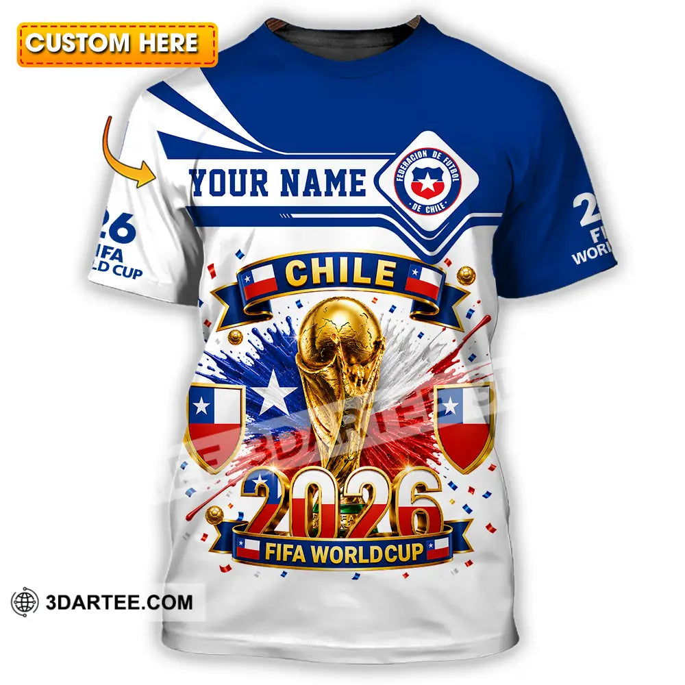 Unisex Shirt Hoodie - Custom Chile World Cup 2026 Shirt Hoodie