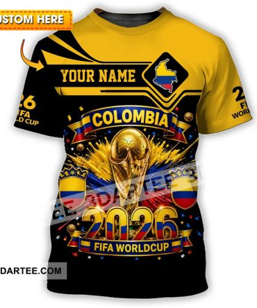 Unisex Shirt - Custom Colombia World Cup 2026 Shirt